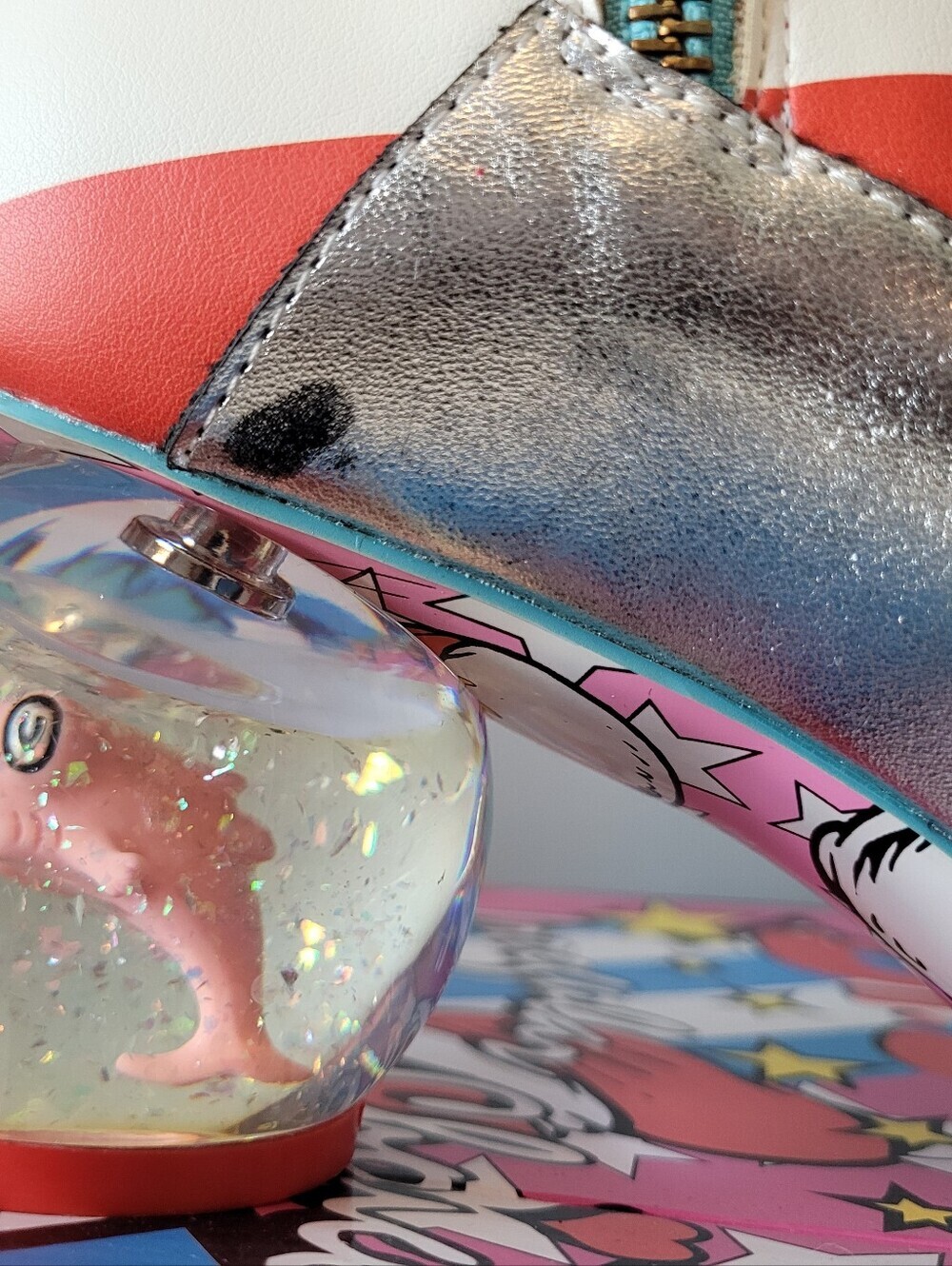 Irregular Choice x Dr. Seuss Up Up Up With A Fish Boots, Size 40 - Picture 12 of 16